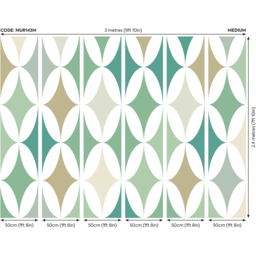 Origin Murals Formation Green Wall Mural - thumbnail 3