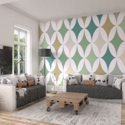 Origin Murals Formation Green Wall Mural - thumbnail 1