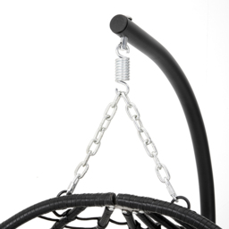 Living and Home Black Outdoor Hanging Chair - thumbnail 4