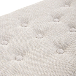 Living and Home Nordic Upholstered Linen Flip Top Storage Bench Beige - thumbnail 4