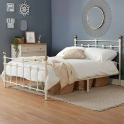 Atlas Double Cream Bed - thumbnail 1
