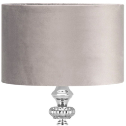 Pewter Smoked Silver Table Lamp - thumbnail 2