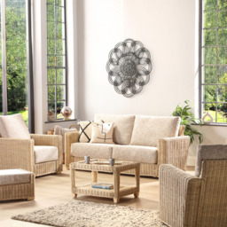 Desser Furniture Burford 4 Seater Farrow Natural Rattan Sofa Suite - thumbnail 1