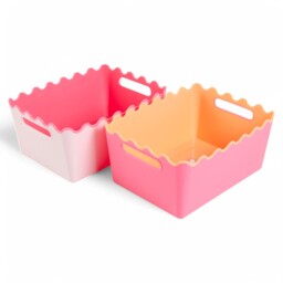 Single Pink Wave Storage Basket in Assorted styles - thumbnail 1