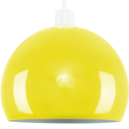 ValueLights Mini Arco Yellow Metal Pendant Shade
