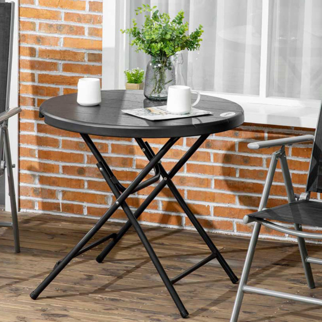 Outsunny Foldable Round Garden Table - image 1