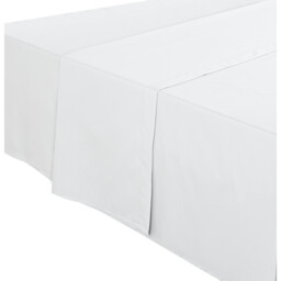 My Home White King Size Polycotton Flat Bed Sheet - thumbnail 1