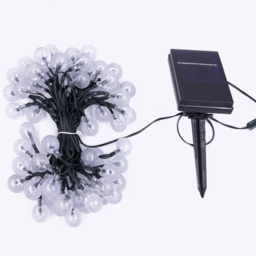 GardenKraft Warm White 60 Solar Globe String Light - thumbnail 2