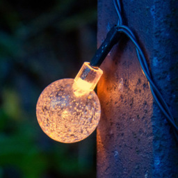 GardenKraft Warm White 60 Solar Globe String Light - thumbnail 4
