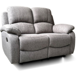 Milano 2 Seater Grey Foam Recliner Sofa - thumbnail 2