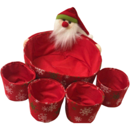 Shatchi Novelty Santa Sweet Dinner Table Christmas Decoration 5 Piece - thumbnail 2