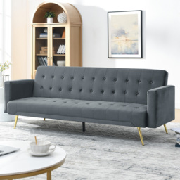 Indoor Living Olivia 3 Seater Slate Grey Sofa Bed