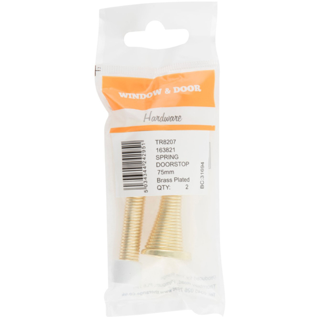 Hiatt Spring Doorstops - Brass - image 1