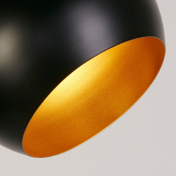 Lighting Collection Arlo Matt Black Ball Shade Floor Lamp - thumbnail 4