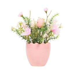 Pastel Floral Potted Arrangement Pink - thumbnail 1