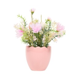 Pastel Floral Potted Arrangement Pink - thumbnail 2