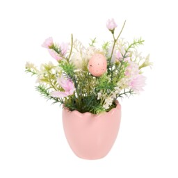 Pastel Floral Potted Arrangement Pink - thumbnail 3