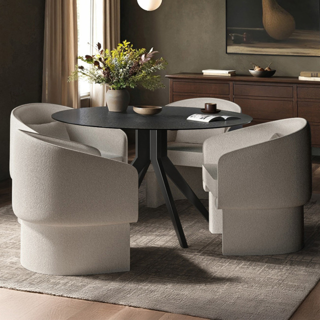 SOLACE+CO Emil Lowen 4 Seater Round Dining Set - image 1