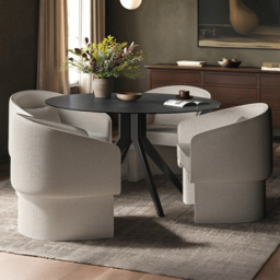 SOLACE+CO Emil Lowen 4 Seater Round Dining Set