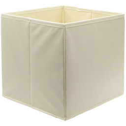 Homebase Plain Natural Compact Cube Storage Insert 3 Pack - thumbnail 4