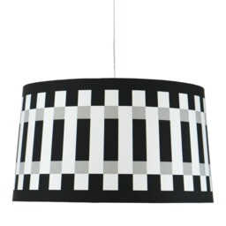 Abstract Stripe Monochrome Shade Black