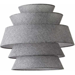 ValueLights Valerie Grey Linen 5 Tier Pendant Shade