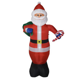 Red Inflatable Santa LED Christmas Decoration 300cm - thumbnail 2