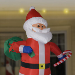 Red Inflatable Santa LED Christmas Decoration 300cm - thumbnail 4