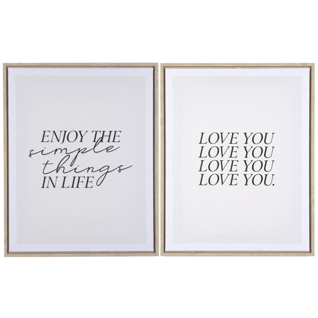Single Neutral Simple Affirmation 50 x 40cm Framed Canvas in Assorted styles - image 1