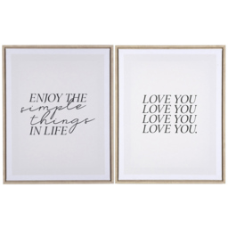 Single Neutral Simple Affirmation 50 x 40cm Framed Canvas in Assorted styles - thumbnail 1