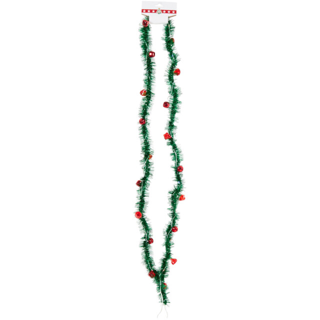 LED Tinsel Garland With Bells - image 1