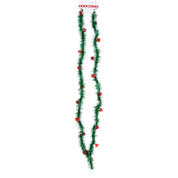 LED Tinsel Garland With Bells - thumbnail 1
