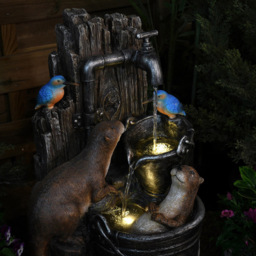 Garden Gear Otters and Kingfishers Water Feature - thumbnail 4