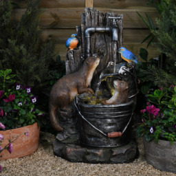 Garden Gear Otters and Kingfishers Water Feature - thumbnail 2