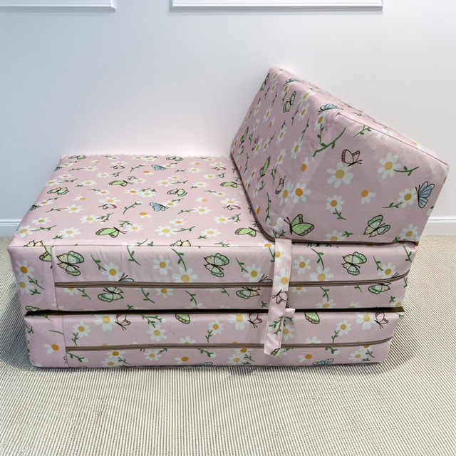 Kaikoo Single Butterfly Print Foldable Chair Bed - image 1