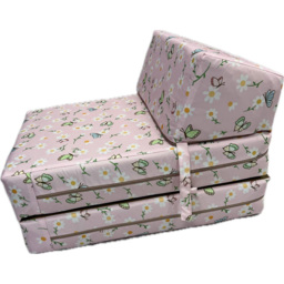 Kaikoo Single Butterfly Print Foldable Chair Bed - thumbnail 2