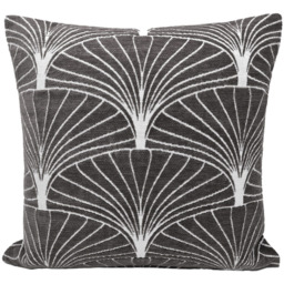 Velosso Palermo Chenille Charcoal Filled Cushion 43 x 43cm 2 Pack - thumbnail 1