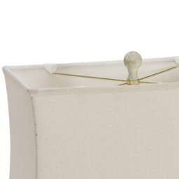 Grey Fleur De Lis Table Lamp - thumbnail 3