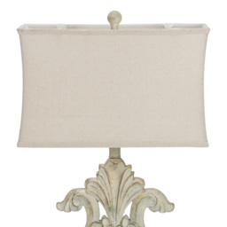 Grey Fleur De Lis Table Lamp - thumbnail 4