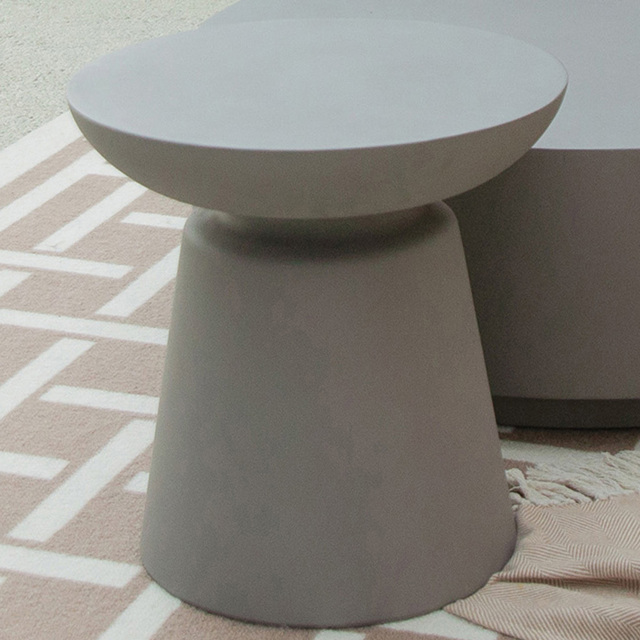 Elementi Kylix Space Grey GRC Side Table - image 1