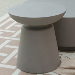 Elementi Kylix Space Grey GRC Side Table