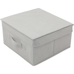My Home Fabric Storage Box Grey Medium - thumbnail 3