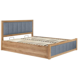Birlea Belmont Grey King Size Upholstered Ottoman Bed - thumbnail 2