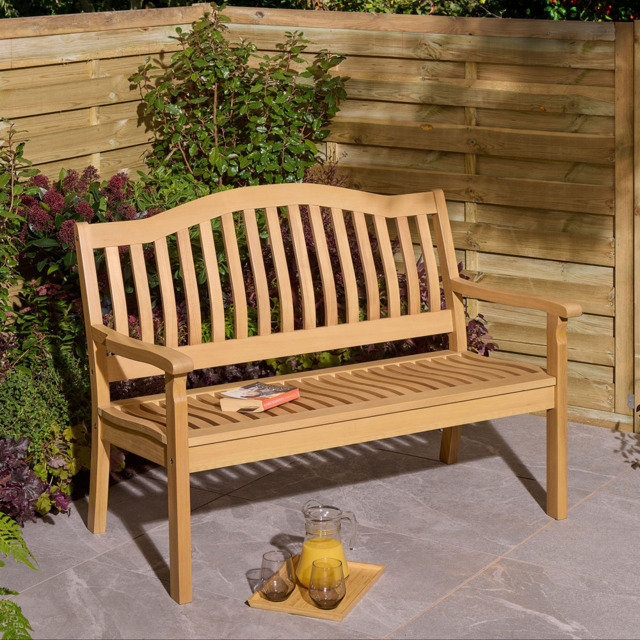 Rowlinson Hemsway Natural 2 Seater Garden Bench - image 1