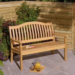Rowlinson Hemsway Natural 2 Seater Garden Bench - thumbnail 1
