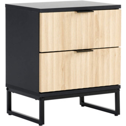 Home Source Hempton 2 Drawer Bedside Table - thumbnail 2