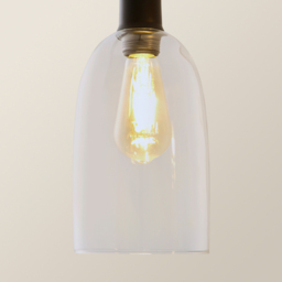 ValueLights Kira Matte Black Glass 3 Drop Bar Ceiling Pendant Light - thumbnail 3