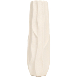 Gia Tall Textured Vase Beige - thumbnail 3