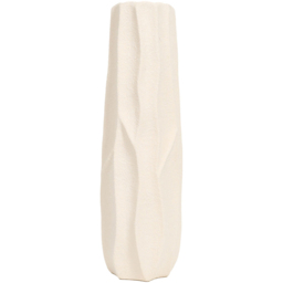 Gia Tall Textured Vase Beige - thumbnail 2