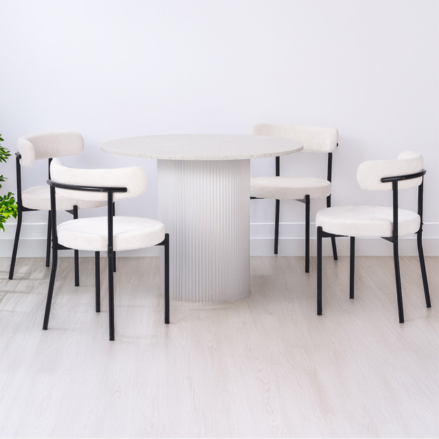 Ariana 4 Seater Dining Table White - image 1